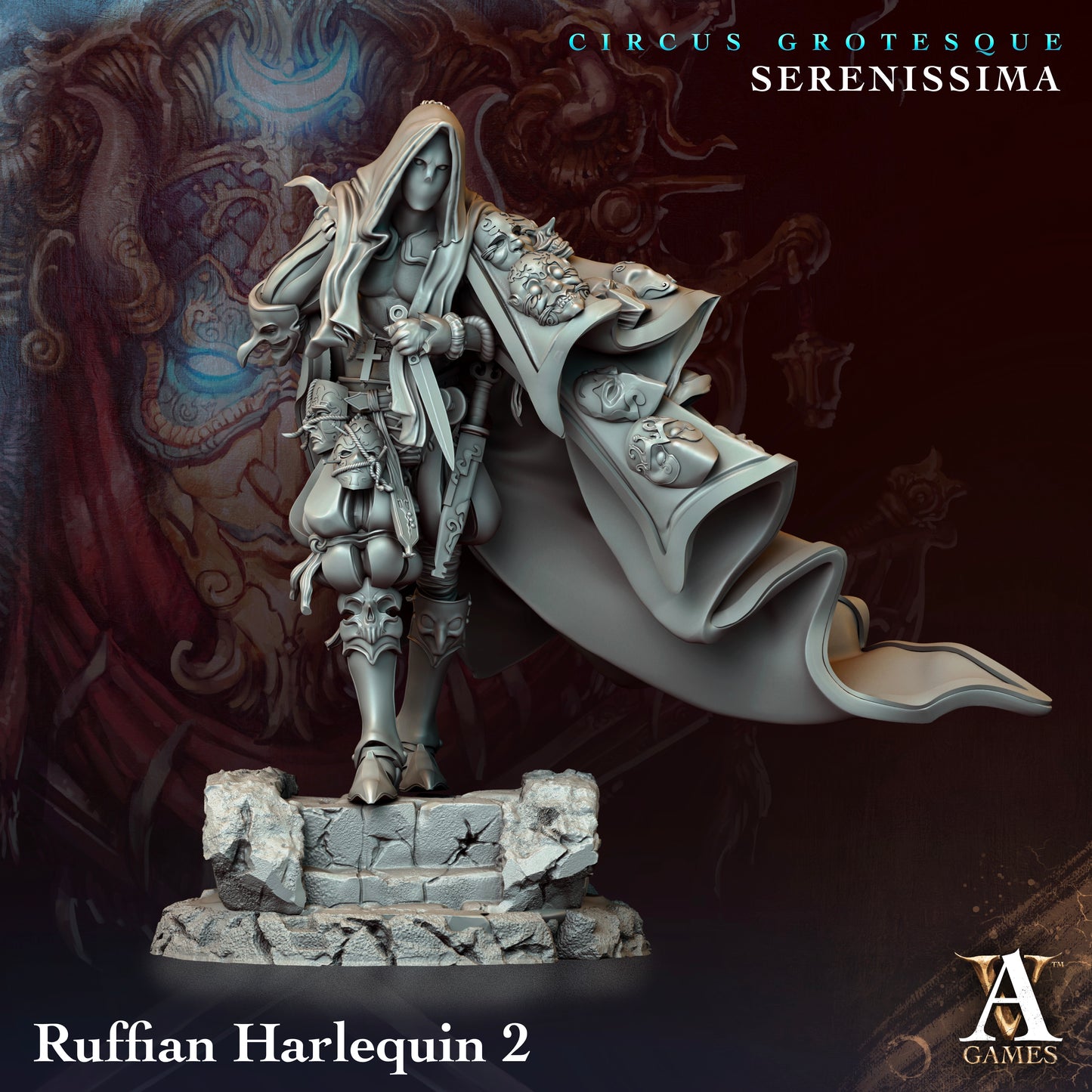 Ruffian Harlequin (4 Poses)