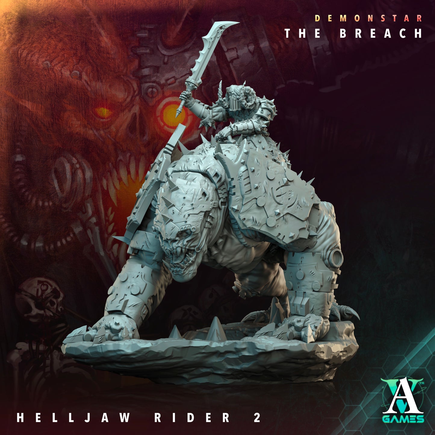 Helljaw Rider (5 poses)