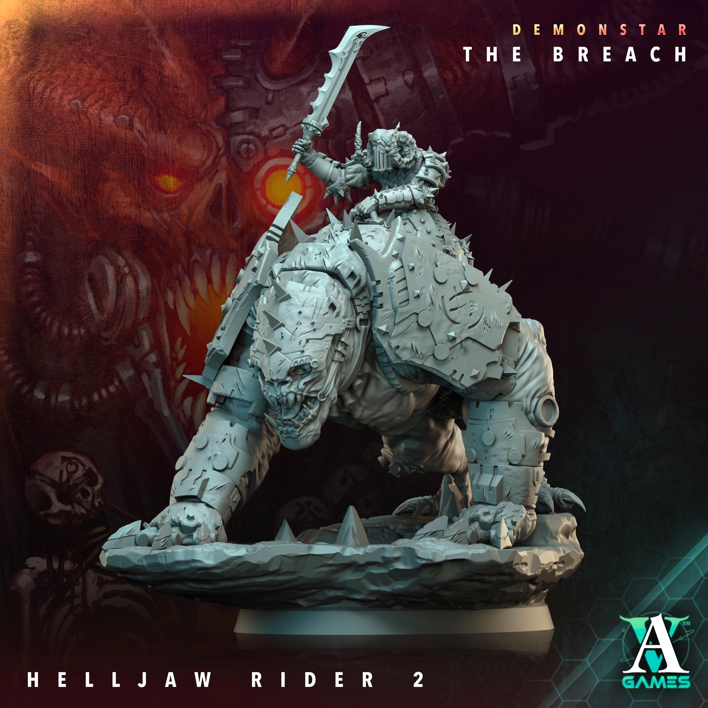 Helljaw Rider (5 poses)