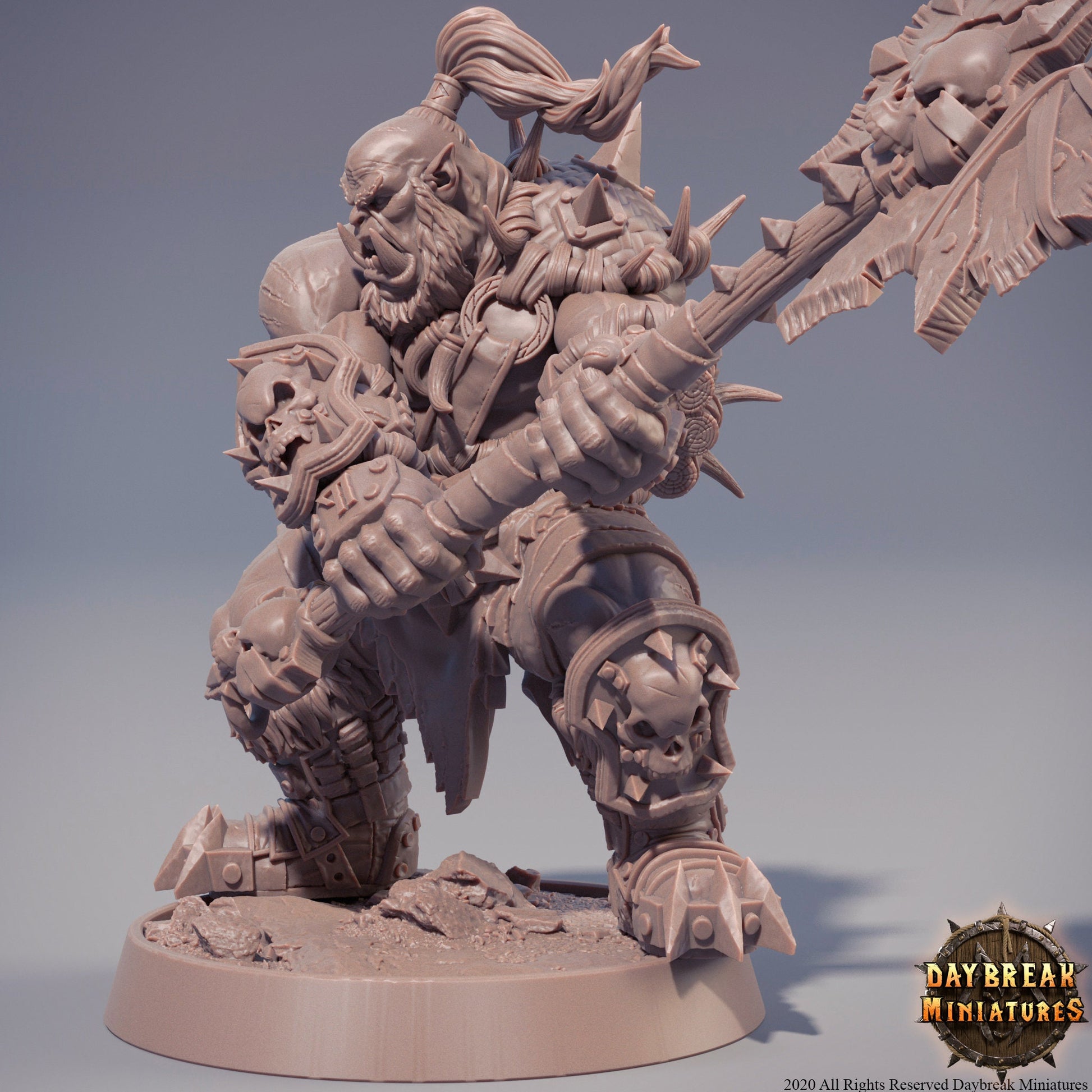 D&D Orc Warrior Resin Miniature Dungeons and Dragons Tabletop RPG DnD –  South Of Resin