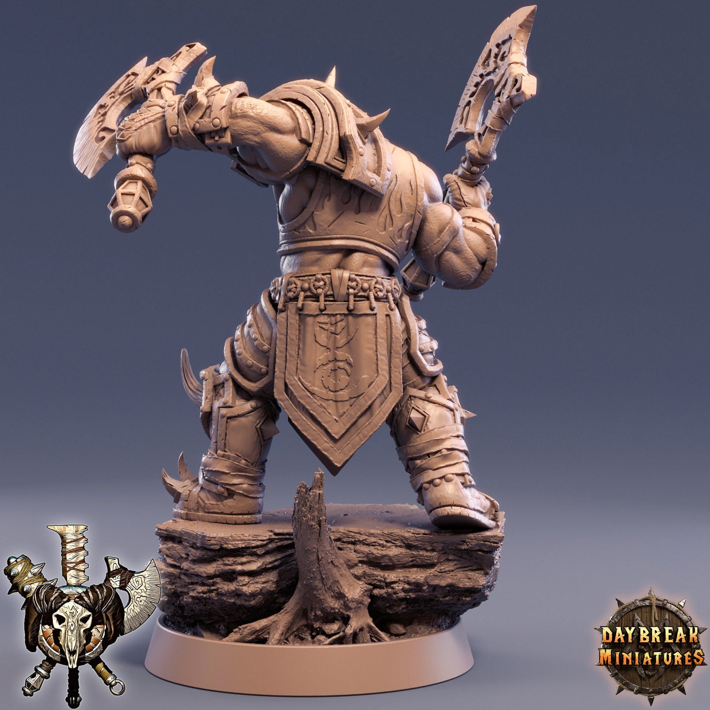 D&D Orc Warrior Miniature Dungeons and Dragons Tabletop RPG DnD Daybreak Miniatures